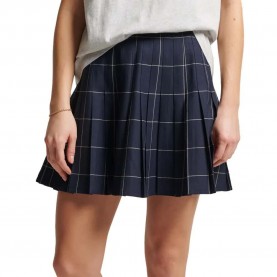 пола,дамски,поли,и,рокли,superdry,vintage,pleated,mini,skirt,blue