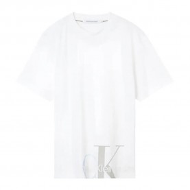 Тениска Calvin klein jeans Monogram short sleeve T-shirt - White (Yaf White) тениска,мъжки,тениски,calvin,klein,jeans,monogram,short,sleeve,t,shirt,white,(yaf,white)