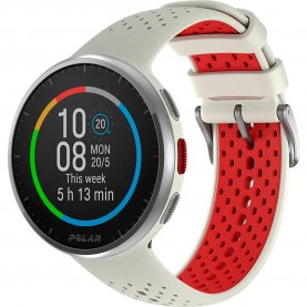 часовник,часовници,polar,pacer,pro,watch,silver,(white,red)