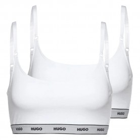 дамско,бельо,дамски,бикини,и,танкини,hugo,stripe,bra,2,units,white