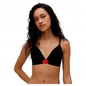 дамско,бельо,дамски,бикини,и,танкини,hugo,triangle,red,label,bra,black
