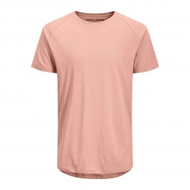 тениска,мъжки,тениски,jack,&,jones,curved,short,sleeve,t,shirt,pink,(coral,pink,regular,fit)