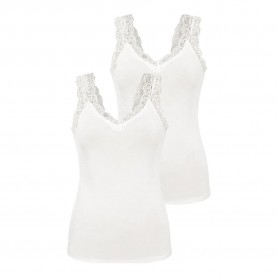 тениска,дамски,тениски,pieces,barbera,lace,sleeveless,v,neck,t,shirt,2,units,white,(bright,white,pack,2)