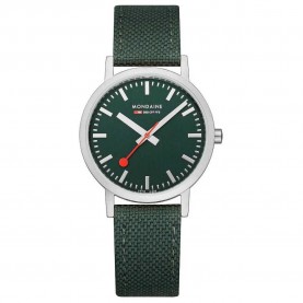 Часовник Mondaine Classic 36 mm woman watch - Black (Park Green / St. Steel Brushed) часовник,часовници,mondaine,classic,36,mm,woman,watch,black,(park,green,st.,steel,brushed)