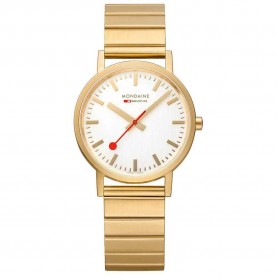 часовник,часовници,mondaine,classic,36,mm,watch,golden,(silver,st.,steel,brushed,ip,gold,plated)