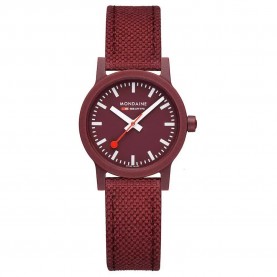 Часовник Mondaine Essence 32 mm woman watch - Brown (Dark Cherry / Dark Cherry Renewable Raw Material) часовник,часовници,mondaine,essence,32,mm,woman,watch,brown,(dark,cherry,dark,cherry,renewable,raw,material)