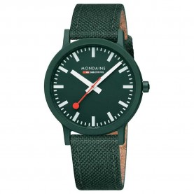 Часовник Mondaine Essence 41 mm watch - Green (Park Green / Park Green Renewable Raw Material) часовник,часовници,mondaine,essence,41,mm,watch,green,(park,green,park,green,renewable,raw,material)