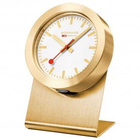 часовник,часовници,mondaine,magnet,gold,50,mm,watch,white,golden