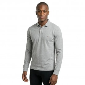 Tommy hilfiger 1985 Regular Fit long sleeve polo - Grey (Grey) дамски,блузи,с,яка,мъжки,блузи,с,яка,tommy,hilfiger,1985,regular,fit,long,sleeve,polo,grey,(grey)
