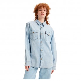 риза,с,дълъг,ръкав,дамски,блузи,дамски,ризи,levi´s,relaxed,fit,western,long,sleeve,shirt,blue