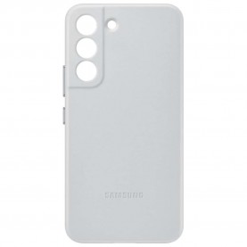 други,аксесоари,samsung,leather,cover,s22,phone,case,white,(gray)