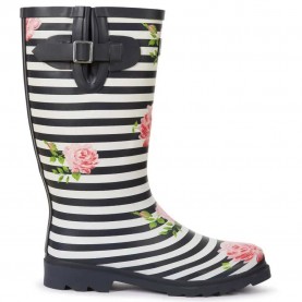 обувки,дамски,боти,дамски,високи,обувки,за,ходене,trespass,elena,boots,floral,stripe,(white,black)