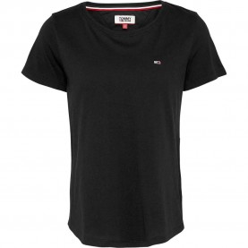 тениска,дамски,тениски,tommy,jeans,soft,short,sleeve,t,shirt,black,(black)