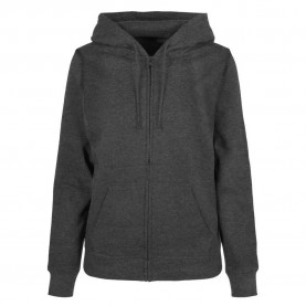 блуза,дамски,блузи,build,your,brand,basic,full,zip,sweatshirt,charcoal,(grey)