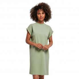 рокля,дамски,поли,и,рокли,build,your,brand,extended,short,sleeve,short,dress,soft,salvia,(green)