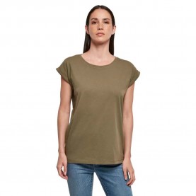 тениска,дамски,тениски,build,your,brand,organic,extended,short,sleeve,t,shirt,green,(olive)