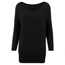 тениска,дамски,тениски,build,your,brand,viscose,long,sleeve,t,shirt,black,(black)