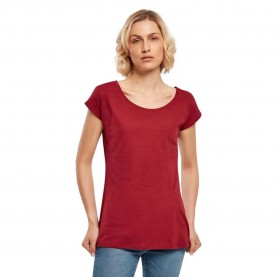 тениска,дамски,тениски,build,your,brand,wide,neck,short,sleeve,t,shirt,burgundy,(red)