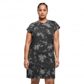 рокля,дамски,поли,и,рокли,urban,classics,bleached,short,sleeve,short,dress,black,(black,grey)
