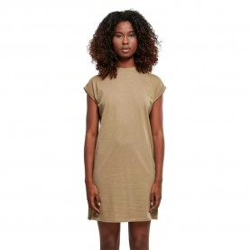 рокля,дамски,поли,и,рокли,urban,classics,extended,short,sleeve,short,dress,khaki,(brown)