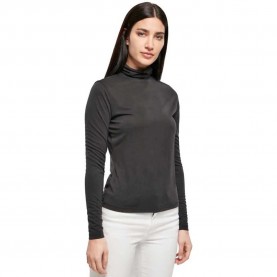 тениска,дамски,тениски,urban,classics,modal,long,sleeve,high,neck,t,shirt,black,(black)