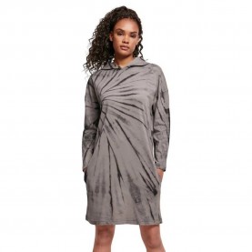 Рокля Urban classics Oversized Tie Dye long sleeve short dress - Black / Lavender (Grey) рокля,дамски,поли,и,рокли,urban,classics,oversized,tie,dye,long,sleeve,short,dress,black,lavender,(grey)
