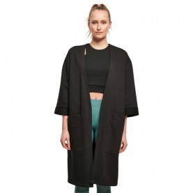 жилетка,дамски,пуловери,дамски,плетени,дрехи,urban,classics,oversized,terry,cardigan,black