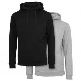 суичър,мъжки,пуловери,build,your,brand,heavy,hoodie,2,units,black,heather,grey,(multicolor)