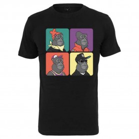 тениска,мъжки,тениски,mister,tee,bored,gorilla,multi,short,sleeve,t,shirt,black,(black)