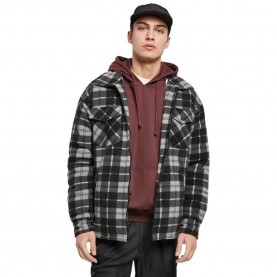 яке,мъжки,якета,urban,classics,plaid,teddy,lined,shirt,jacket,black