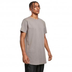 Тениска Urban classics Shaped Long short sleeve T-shirt - Asphalt (Grey) тениска,мъжки,тениски,urban,classics,shaped,long,short,sleeve,t,shirt,asphalt,(grey)
