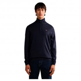 Блуза Napapijri Damavand 4 half zip sweater - Blue (Blue Marine) блуза,мъжки,пуловери,дамски,пуловери,napapijri,damavand,4,half,zip,sweater,blue,(blue,marine)