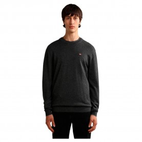 Блуза Napapijri Damavand C 4 sweater - Black (Dark Grey Melange) блуза,мъжки,пуловери,napapijri,damavand,c,4,sweater,black,(dark,grey,melange)