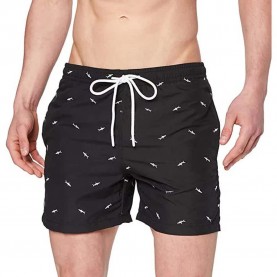 бански,гащета,мъжки,бански,костюми,urban,classics,embroidery,swimming,shorts,shark,black,white,(black)