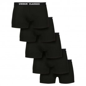 боксерки,мъжко,бельо,urban,classics,organic,boxers,5,units,black,(black)