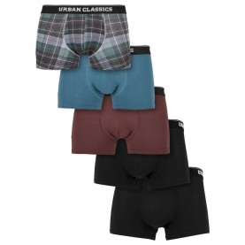 боксерки,мъжко,бельо,urban,classics,organic,boxers,5,units,plaid,jasper,cherry,black,(multicolor)