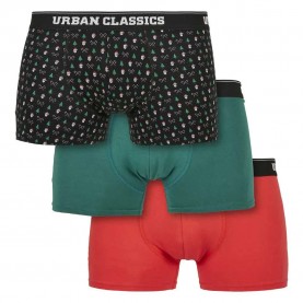 боксерки,мъжко,бельо,urban,classics,organic,x,mas,boxers,3,units,multicolor,(nicolaus,tree,green,pop,red)