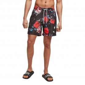 бански,гащета,мъжки,бански,костюми,urban,classics,pattern,swimming,shorts,black,(black,rose)