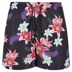 бански,гащета,мъжки,бански,костюми,urban,classics,pattern,swimming,shorts,dark,jungle,(black)