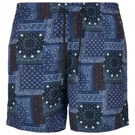 бански,гащета,мъжки,бански,костюми,urban,classics,pattern,swimming,shorts,navy,bandana,(blue)