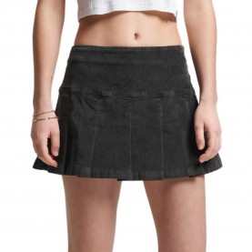 пола,дамски,поли,и,рокли,superdry,vintage,cord,pleat,mini,skirt,black