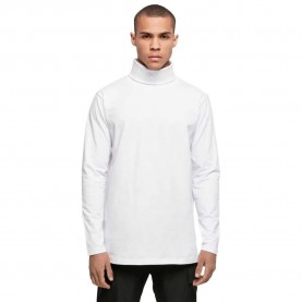 тениска,мъжки,тениски,build,your,brand,long,sleeve,high,neck,t,shirt,white,(white)
