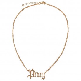 бижутерия,mister,tee,pray,chunky,necklace,golden,(gold)