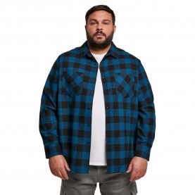 карирана,риза,мъжки,ризи,urban,classics,checked,long,sleeve,shirt,blue