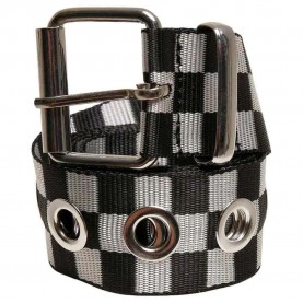 колан,колани,urban,classics,checker,belt,white,black,(black,white)