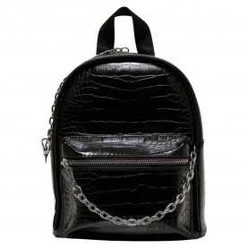 раница,раници,urban,classics,croco,synthetic,backpack,black