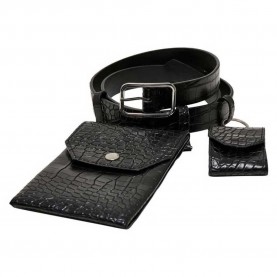 колан,колани,urban,classics,croco,synthetic,belt,black,silver,(black)