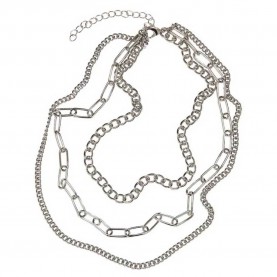 бижутерия,urban,classics,layering,chain,necklace,silver,(silver)