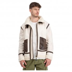 Яке Alpha industries B3 Arctic jacket - Beige (Vintage White) яке,мъжки,якета,alpha,industries,b3,arctic,jacket,beige,(vintage,white)