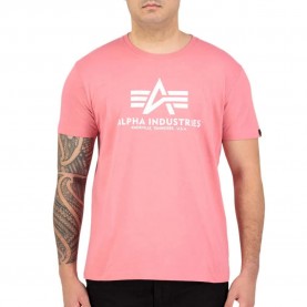 тениска,мъжки,тениски,alpha,industries,basic,short,sleeve,t,shirt,coral,red,(pink)